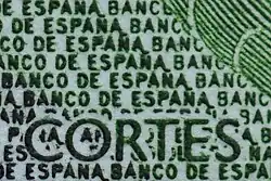 1.000-Peseten-Banknote (Vorderseite)