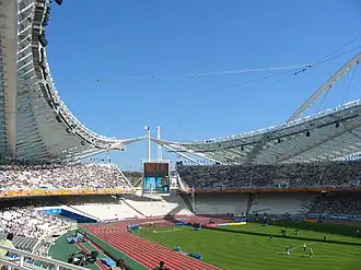 Das Olympiastadion im Olympia-Sportkomplex Athen