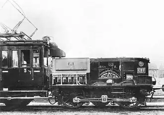 Preußisches elektrisches Triebgestell EB 2, um 1911