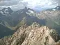 Blick auf den Kaunergrat vom Gipfel