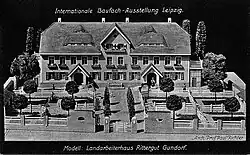 Modell des Landarbeiterhauses auf Rittergut Gundorf[8]