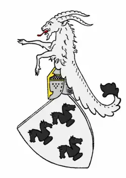 Wappen derer von Rochow, natürliche und stilisierte Figur