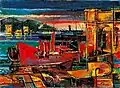 Hafen – Ancona, 1965, Öl/Leinwand
