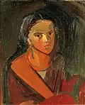 Mädchen, 1936, Öl/Leinwand