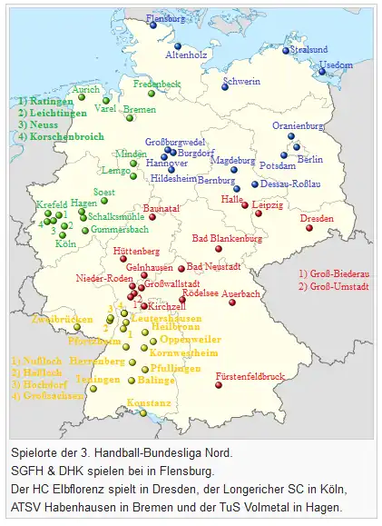 Spielorte der 3. Liga
