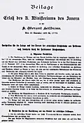 Vorschriften für Anlage und Betrieb von 1899