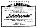 Eröffnungsanzeige des Film-Ecks (1951)