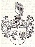 Das Wappen des Johann Gottfried von Hahn