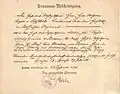 Abschrift der Heiratsurkunde von 1787