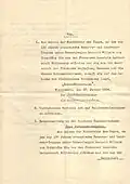 Verfügung (Seite 1) zur Straßenumbenennung in Wittenberg vom 13. Januar 1934