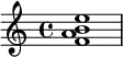 { <f' a' b' e''>1 }