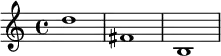 {\set Staff.midiInstrument = #"Glockenspiel" d''1 fis' b}