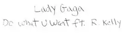 Logo del disco Do What U Want