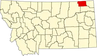 Contea di Daniels – Mappa