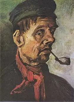 Głowa wieśniaka z fajką, 1885, nr kat.: F 169, Kröller-Müller Museum
