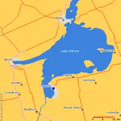 Mapka jeziora