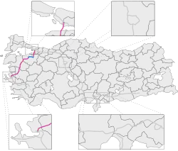 Mapa przebiegu O-33