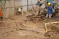 Betonowanie oraz równocześnie odzyskiwanie bentonitu, wypieranego przez beton.