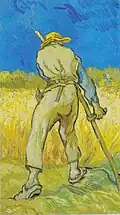 Vincent van Gogh, Żniwiarz (według Milleta), 1889