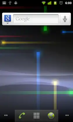 Домашний экран Android 2.3