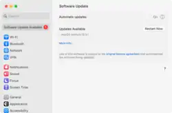 Скриншот программы Apple Software Update