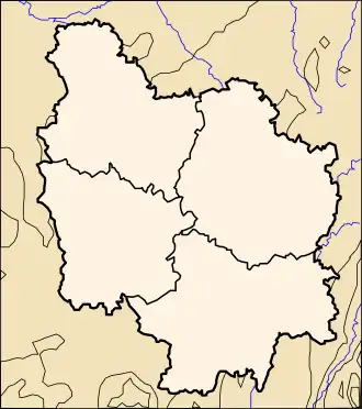 Оржё на карте