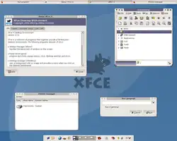 Снимок экрана Xfce 4.0.0.