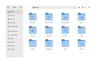 Скриншот программы GNOME Files