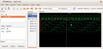 Скриншот программы Icarus Verilog
