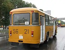 Музейный ЛиАЗ-677М, вид сзади (Москва, 2009)