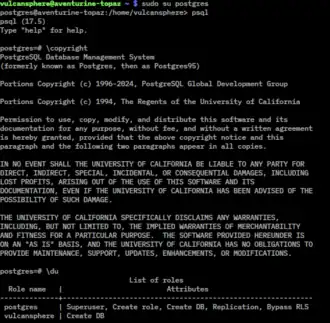 Скриншот программы PostgreSQL