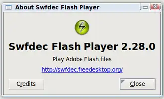 Скриншот программы Swfdec