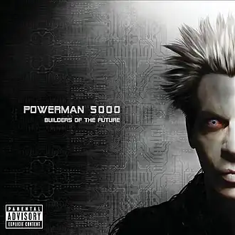 Обложка альбома Powerman 5000 «Builders of the Future» (2014)
