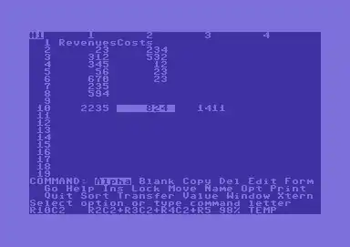 Multiplan[англ.] (Microsoft, 1983)