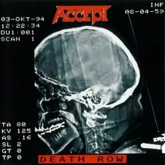 Обложка альбома Accept «Death Row» (1994)