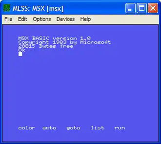 Скриншот программы MESS