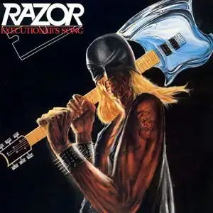 Обложка альбома Razor «Executioner's Song» (1985)