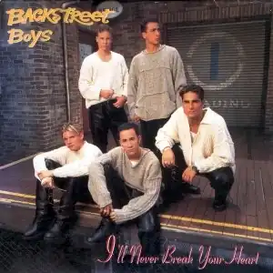 Обложка сингла Backstreet Boys «I'll never break your heart» (1996)