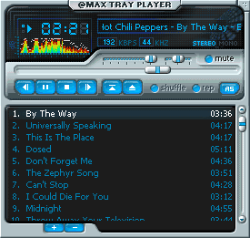 Скриншот программы @MAX Tray Player