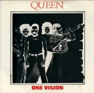 Обложка сингла Queen «One Vision» (1985)