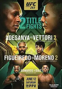 Постер UFC 263: Адесанья - Веттори 2