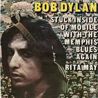Обложка сингла Боб Дилан «Rita May» (1976)