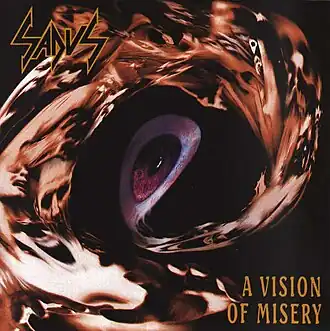Обложка альбома Sadus «A Vision of Misery» (1992)