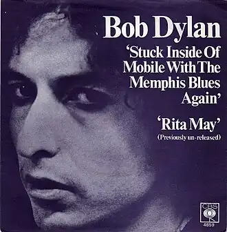Обложка сингла Боб Дилан «Stuck Inside of Mobile with the Memphis Blues Again» ()