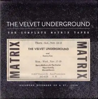 Обложка альбома The Velvet Underground «The Complete Matrix Tapes» (2015)
