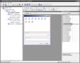 Скриншот программы wxFormBuilder