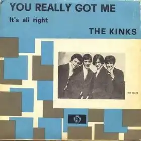 Обложка сингла The Kinks «You Really Got Me» (1964)