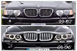 BMW X5 E53 до і після рестайлу