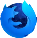 Логотип Firefox Developer Edition, якою замінили Aurora-версії починаючи з випуску 44.0a2