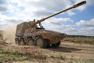 САУ RCH 155 на модифікованому шасі GTK Boxer